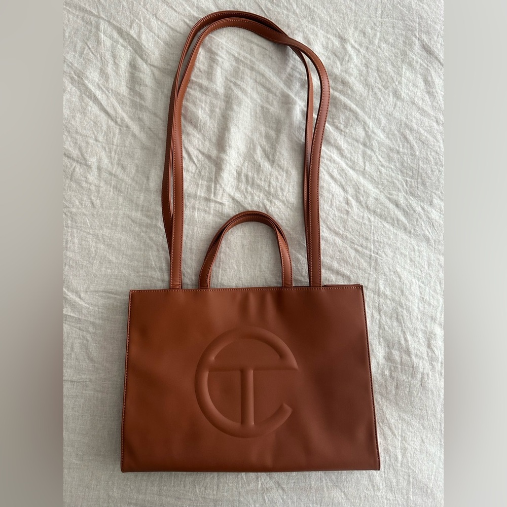 Telfar Medium Shopping Bag in Tan